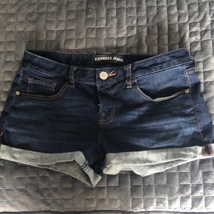 Express denim shorts
